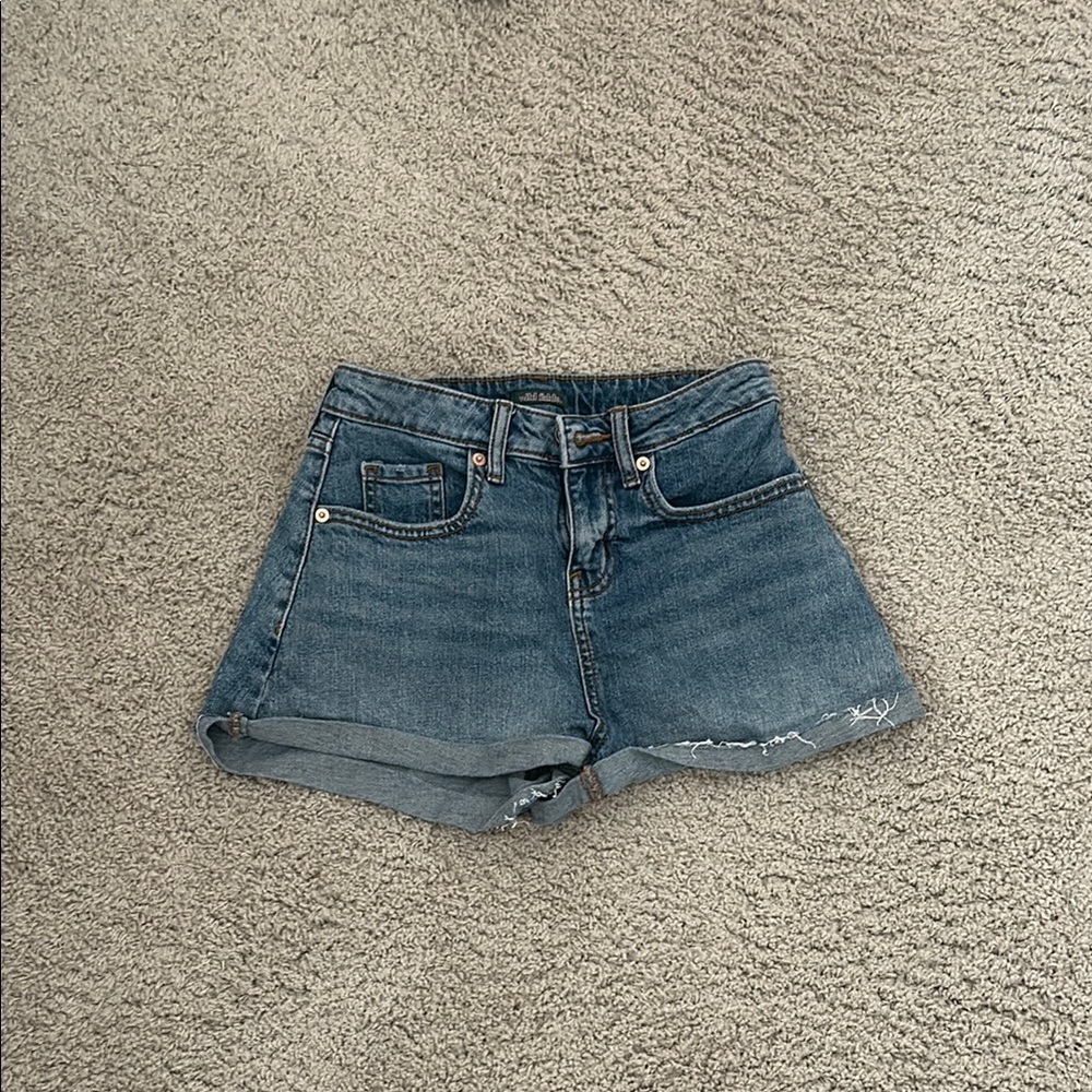 Wild Fable Blue Jean Shorts High-Waisted Cut-Off